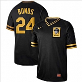 Pirates 24 Barry Bonds Black Throwback Jersey Dzhi,baseball caps,new era cap wholesale,wholesale hats