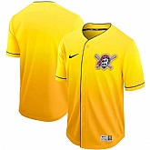 Pirates Blank Yellow Drift Fashion Jersey Dzhi,baseball caps,new era cap wholesale,wholesale hats