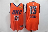 Thunder 13 Paul George Orange 2019 Earned Edition Nike Swingman Jersey,baseball caps,new era cap wholesale,wholesale hats