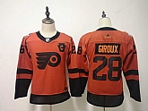 Women Flyers 28 Claude Giroux Orange 2019 NHL Stadium Series Adidas Jersey,baseball caps,new era cap wholesale,wholesale hats