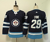 Women Jets 29 Patrik Laine Navy Adidas Jersey,baseball caps,new era cap wholesale,wholesale hats
