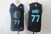Youth Mavericks 77 Luka Doncic Black City Edition Nike Swingman Jersey,baseball caps,new era cap wholesale,wholesale hats