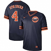 Astros 4 George Springer Black Throwback Jersey Dzhi,baseball caps,new era cap wholesale,wholesale hats