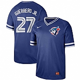 Blue Jays 27 Vladimir Guerrero Jr. Royal Throwback Jersey Dzhi,baseball caps,new era cap wholesale,wholesale hats
