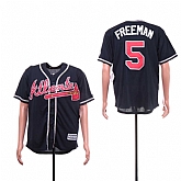 Braves 5 Freddie Freeman Navy Cool Base Jersey,baseball caps,new era cap wholesale,wholesale hats