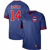 Cubs 14 Ernie Banks Blue Throwback Jersey Dzhi,baseball caps,new era cap wholesale,wholesale hats