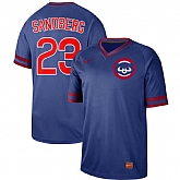 Cubs 23 Ryne Sandberg Blue Throwback Jersey Dzhi,baseball caps,new era cap wholesale,wholesale hats