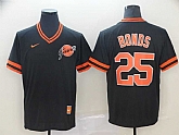 Giants 25 Barry Bonds Black Throwback Jerseys,baseball caps,new era cap wholesale,wholesale hats