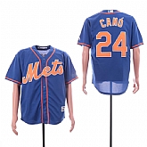 Mets 24 Robinson Cano Royal Cool Base Jersey,baseball caps,new era cap wholesale,wholesale hats