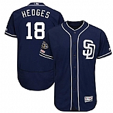 Padres 18 Austin Hedges Navy 50th Anniversary and 150th Patch FlexBase Jersey Dzhi,baseball caps,new era cap wholesale,wholesale hats