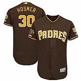 Padres 30 Eric Hosmer Brown 50th Anniversary and 150th Patch FlexBase Jersey Dzhi,baseball caps,new era cap wholesale,wholesale hats