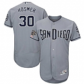 Padres 30 Eric Hosmer Gray 50th Anniversary and 150th Patch FlexBase Jersey Dzhi,baseball caps,new era cap wholesale,wholesale hats