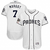 Padres 7 Manuel Margot White 50th Anniversary and 150th Patch FlexBase Jersey Dzhi,baseball caps,new era cap wholesale,wholesale hats