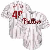 Phillies 49 Jake Arrieta White Cool Base Jersey Dzhi,baseball caps,new era cap wholesale,wholesale hats