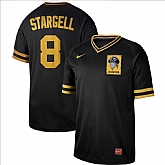 Pirates 8 Willie Stargell Black Throwback Jersey Dzhi,baseball caps,new era cap wholesale,wholesale hats