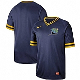 Rays Blank Navy Throwback Jersey Dzhi,baseball caps,new era cap wholesale,wholesale hats
