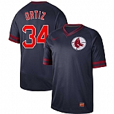 Red Sox 34 David Ortiz Black Throwback Jersey Dzhi,baseball caps,new era cap wholesale,wholesale hats