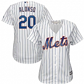 Women Mets 20 Pete Alonso White Cool Base Jersey Dzhi,baseball caps,new era cap wholesale,wholesale hats