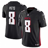 Men & Women & Youth Atlanta Falcons #8 Kyle Pitts Black 2023 F.U.S.E. Vapor Untouchable Limited Stitched Football Jersey,baseball caps,new era cap wholesale,wholesale hats