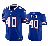 Men & Women & Youth Buffalo Bills #40 Von Miller Blue 2023 F.U.S.E. Vapor Untouchable Limited Stitched Jersey,baseball caps,new era cap wholesale,wholesale hats