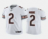 Men & Women & Youth Chicago Bears #2 DJ Moore White Vapor Untouchable Stitched Football Jersey,baseball caps,new era cap wholesale,wholesale hats