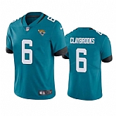 Men & Women & Youth Jacksonville Jaguars #6 Chris Claybrooks Teal Vapor Untouchable Limited Stitched Jersey,baseball caps,new era cap wholesale,wholesale hats