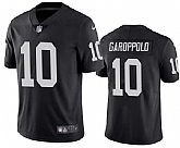 Men & Women & Youth Las Vegas Raiders #10 Jimmy Garoppolo Black Vapor Untouchable Stitched Football Jersey,baseball caps,new era cap wholesale,wholesale hats