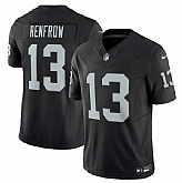 Men & Women & Youth Las Vegas Raiders #13 Hunter Renfrow Black 2023 F.U.S.E Vapor Untouchable Stitched Football Jersey,baseball caps,new era cap wholesale,wholesale hats