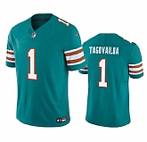 Men & Women & Youth Miami Dolphins #1 Tua Tagovailoa Aqua 2023 F.U.S.E Vapor Limited Stitched Football Jersey,baseball caps,new era cap wholesale,wholesale hats