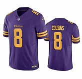 Men & Women & Youth Minnesota Vikings #8 Kirk Cousins Purple 2023 F.U.S.E. Color Rush Stitched Jersey,baseball caps,new era cap wholesale,wholesale hats