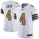 Men & Women & Youth New Orleans Saints #4 Derek Carr White Color Rush Limited Stitched Jersey,baseball caps,new era cap wholesale,wholesale hats