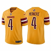 Men & Women & Youth Washington Commanders 4 Taylor Heinicke Gold Vapor Untouchable Stitched Football Jersey,baseball caps,new era cap wholesale,wholesale hats