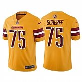 Men & Women & Youth Washington Commanders 75 Brandon Scherff Gold Vapor Untouchable Stitched Football Jersey,baseball caps,new era cap wholesale,wholesale hats