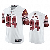 Men & Women & Youth Washington Commanders 94 Daron Payne White Vapor Limited Jersey,baseball caps,new era cap wholesale,wholesale hats