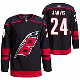Men's Carolina Hurricanes #24 Seth Jarvis Black Stitched Jersey Dzhi,baseball caps,new era cap wholesale,wholesale hats