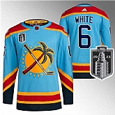 Men's Florida Panthers #6 Colin White Blue 2023 Stanley Cup Final Reverse Retro Stitched Jersey Dzhi,baseball caps,new era cap wholesale,wholesale hats