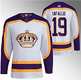 Men's Los Angeles Kings #19 Alex Iafallo White 2022 Reverse Retro Stitched Jersey Dzhi,baseball caps,new era cap wholesale,wholesale hats