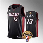 Men's Miami Heat #13 Bam Adebayo Black 2023 Finals Icon Edition With NO.6 Patch Stitched Basketball Jersey Dzhi,baseball caps,new era cap wholesale,wholesale hats
