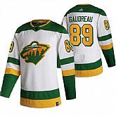 Men's Minnesota Wild #89 Frederick Gaudreau White Stitched Jersey Dzhi,baseball caps,new era cap wholesale,wholesale hats