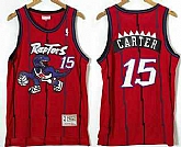 Men's Toronto Raptors #15 Vince Carter 1998-99 Red Hardwood Classics Soul Swingman Throwback Jersey,baseball caps,new era cap wholesale,wholesale hats