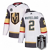 Men's Vegas Golden Knights #2 Zach Whitecloud White 2023 Stanley Cup Final Stitched Jersey Dzhi,baseball caps,new era cap wholesale,wholesale hats