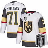 Men's Vegas Golden Knights #71 William Karlsson White 2023 Stanley Cup Final Stitched Jersey Dzhi,baseball caps,new era cap wholesale,wholesale hats