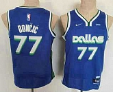 Youth Dallas Mavericks #77 Luka Doncic 2022 Blue City Edition Stitched Jersey With Sponsor,baseball caps,new era cap wholesale,wholesale hats