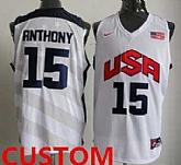 Men & Youth Customized 2012 Olympics Team USA Revolution 30 Swingman White Jersey,baseball caps,new era cap wholesale,wholesale hats