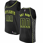 Men & Youth Customized Atlanta Hawks Black Nike City Edition Jersey,baseball caps,new era cap wholesale,wholesale hats