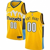 Men & Youth Customized Denver Nuggets Gold Alternate Nike Statement Edition Jersey,baseball caps,new era cap wholesale,wholesale hats