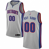 Men & Youth Customized Detroit Pistons Silver Nike Statement Edition Jersey,baseball caps,new era cap wholesale,wholesale hats