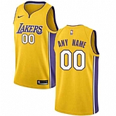 Men & Youth Customized Los Angeles Lakers Swingman Gold Home Nike Icon Edition Jersey,baseball caps,new era cap wholesale,wholesale hats