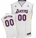 Men & Youth Customized Los Angeles Lakers White Jersey,baseball caps,new era cap wholesale,wholesale hats