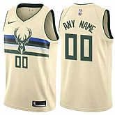 Men & Youth Customized Milwaukee Bucks Cream Nike City Edition Jersey,baseball caps,new era cap wholesale,wholesale hats